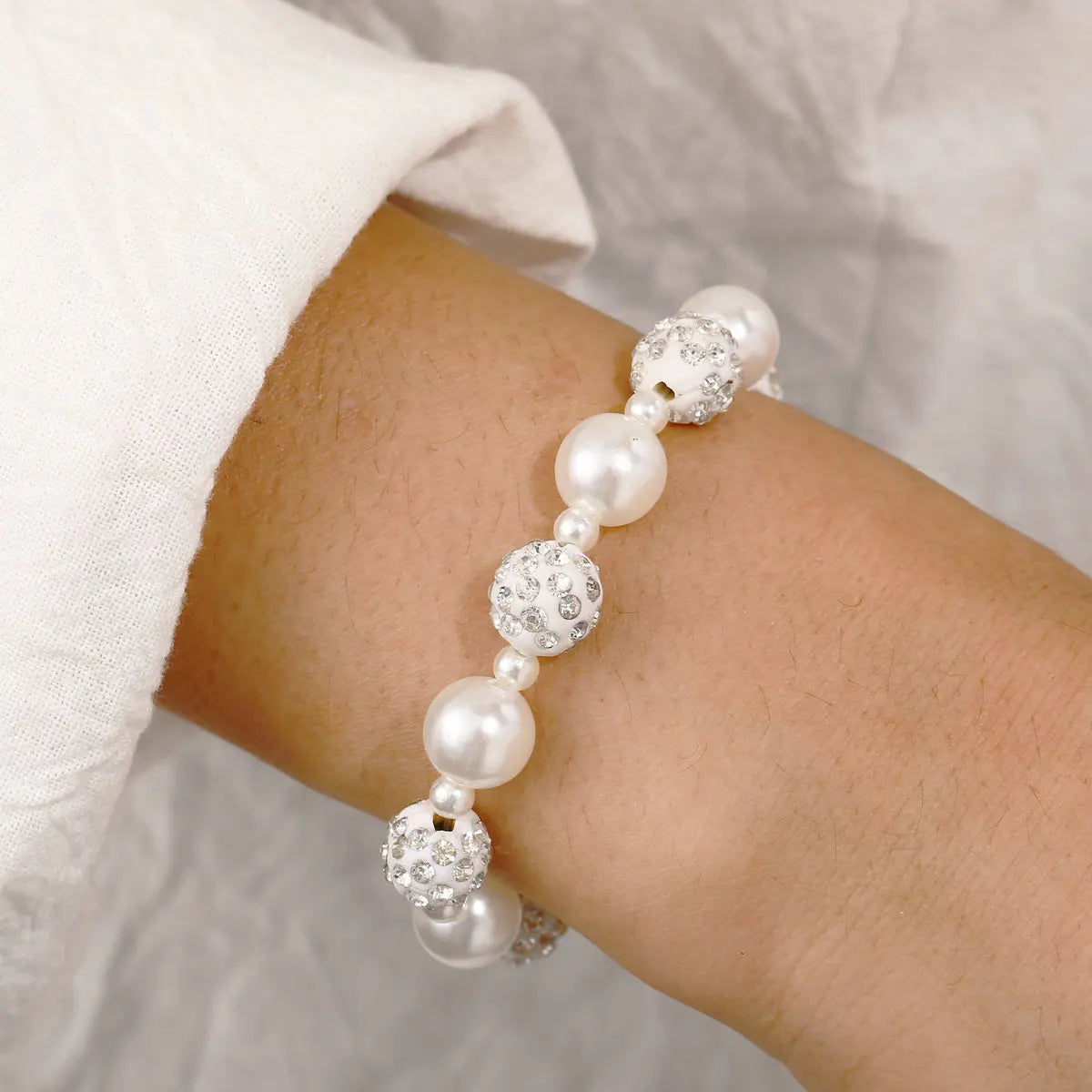 Delysia Queen White Pearl Bracelet